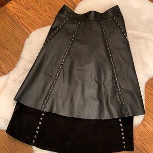 NWT Bebe leather skirt